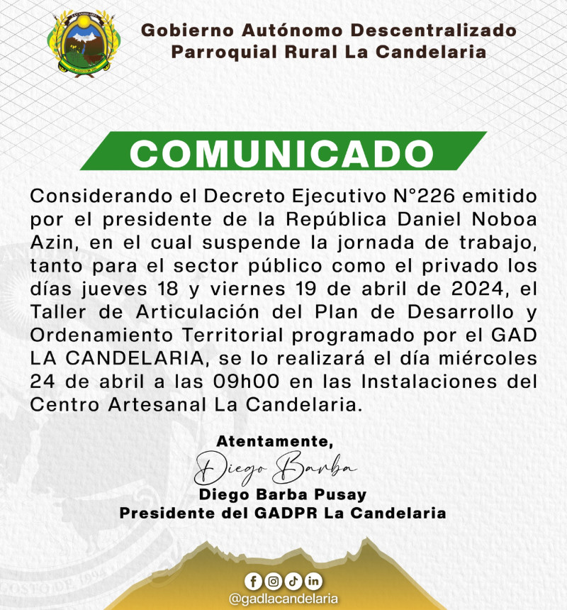 comunicado